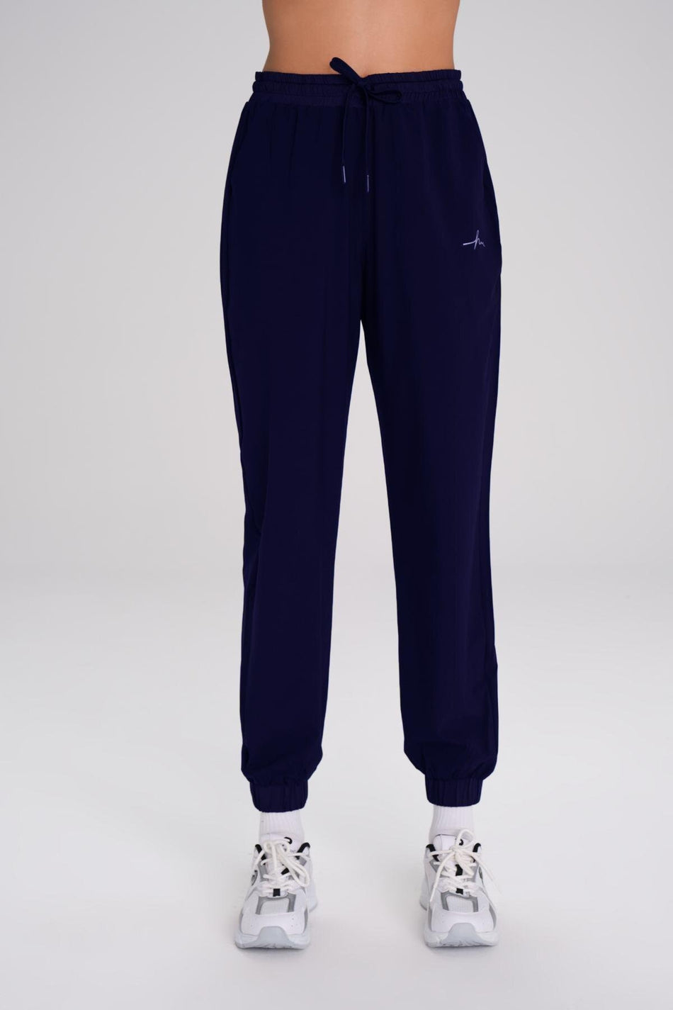 Hasema Active Elasticated Hem Navy Blue Jogger Sports Pants Tracksuit Bottoms ACT-1