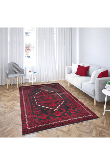 Eko Hali NOSTALGIA Yagcibedir Pattern Machine Woven Carpet - NOSTALGIA 956 Blue - MALLTURK