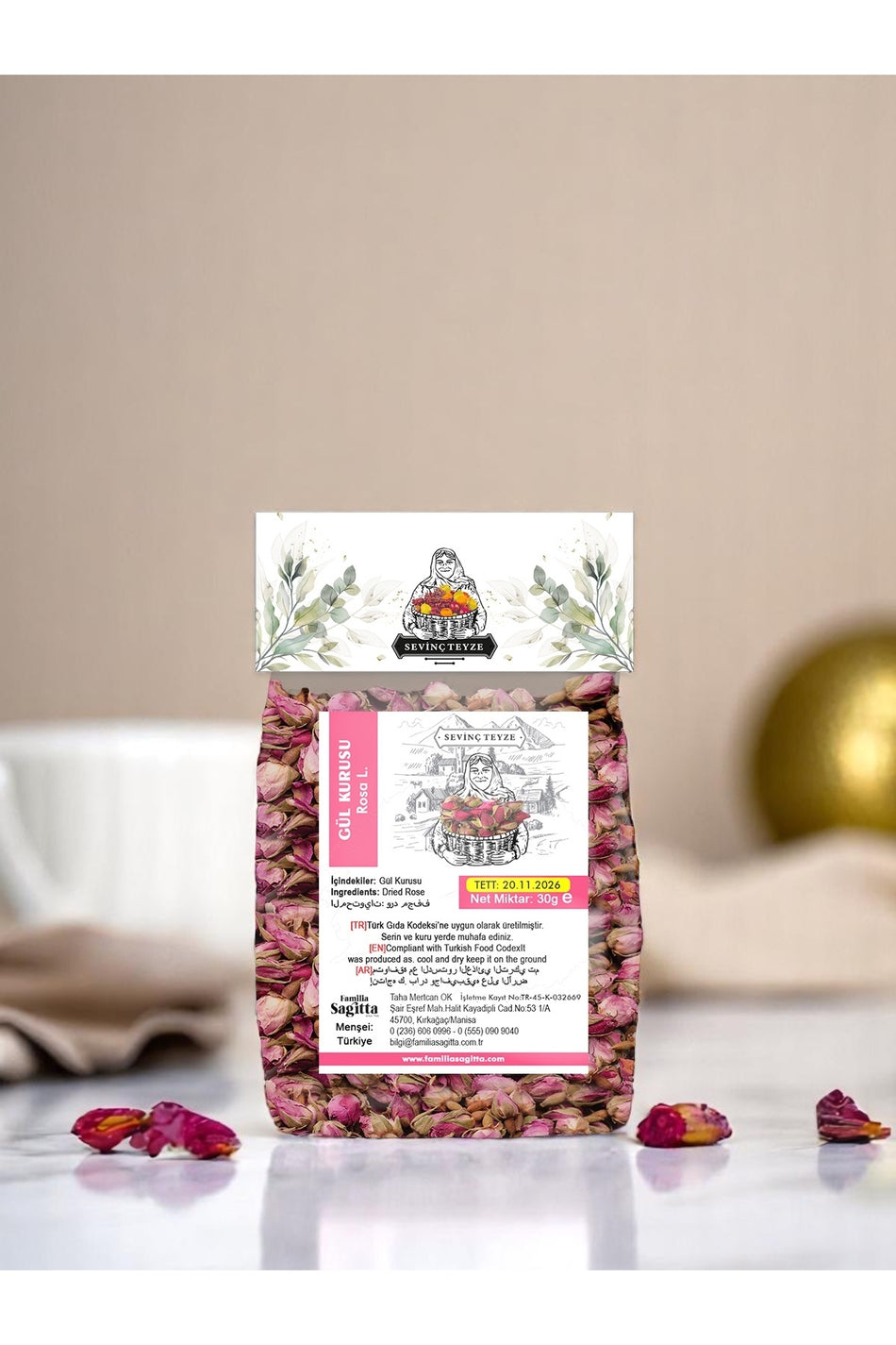 Aunt Sevinc's Dried Rose Buds 30g