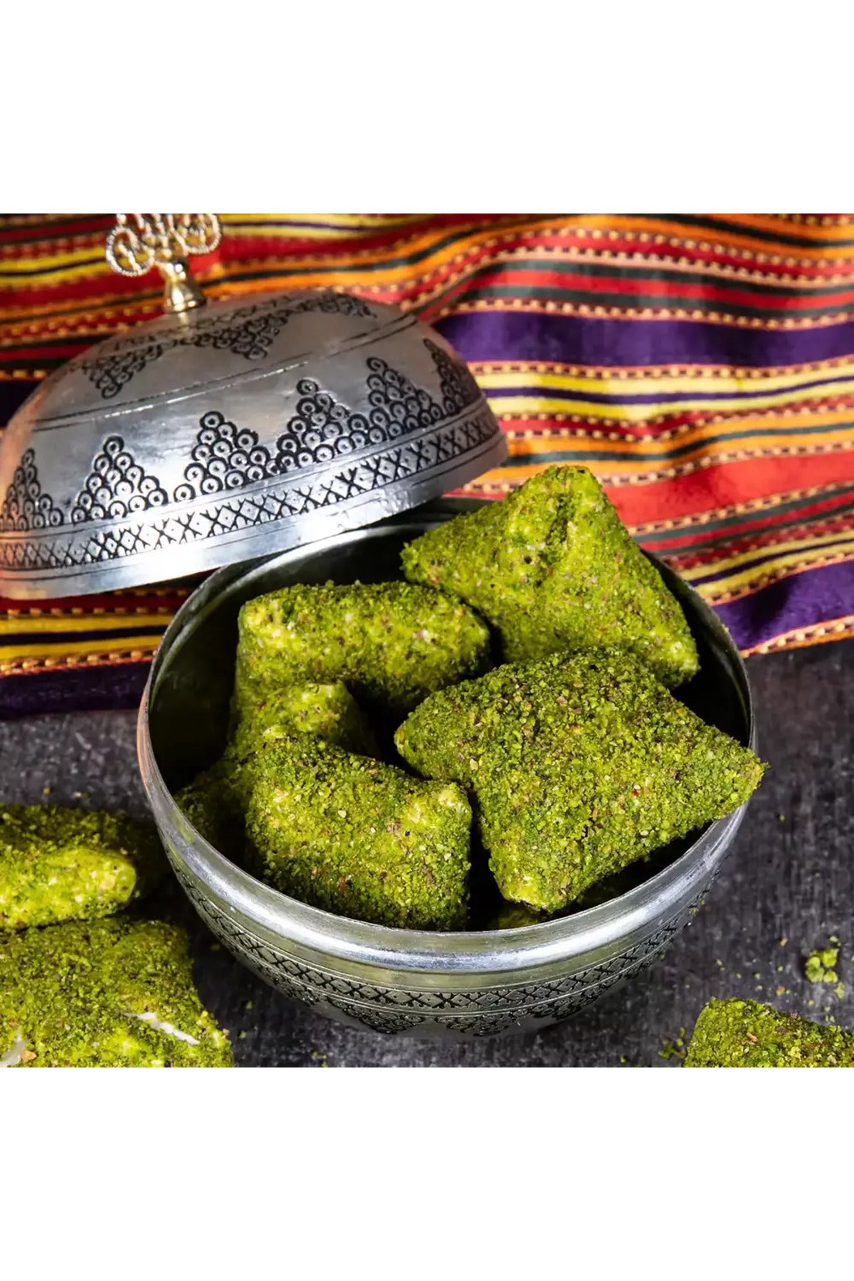 Pirsefa Pistachio fistik kremali bohca Turkish Delight 900 g Pack - MALLTURK