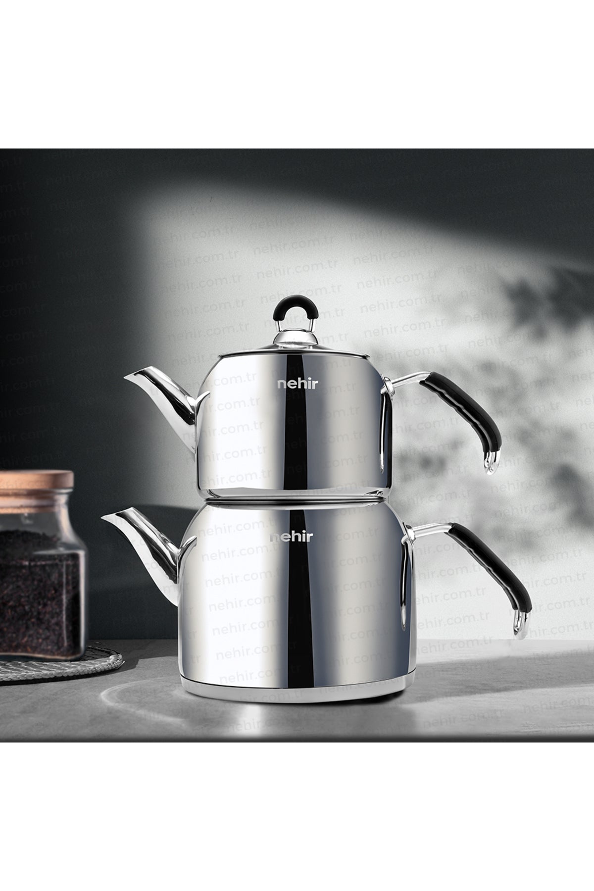 Nehir NEHİR Modern Mini Teapot Set - MALLTURK