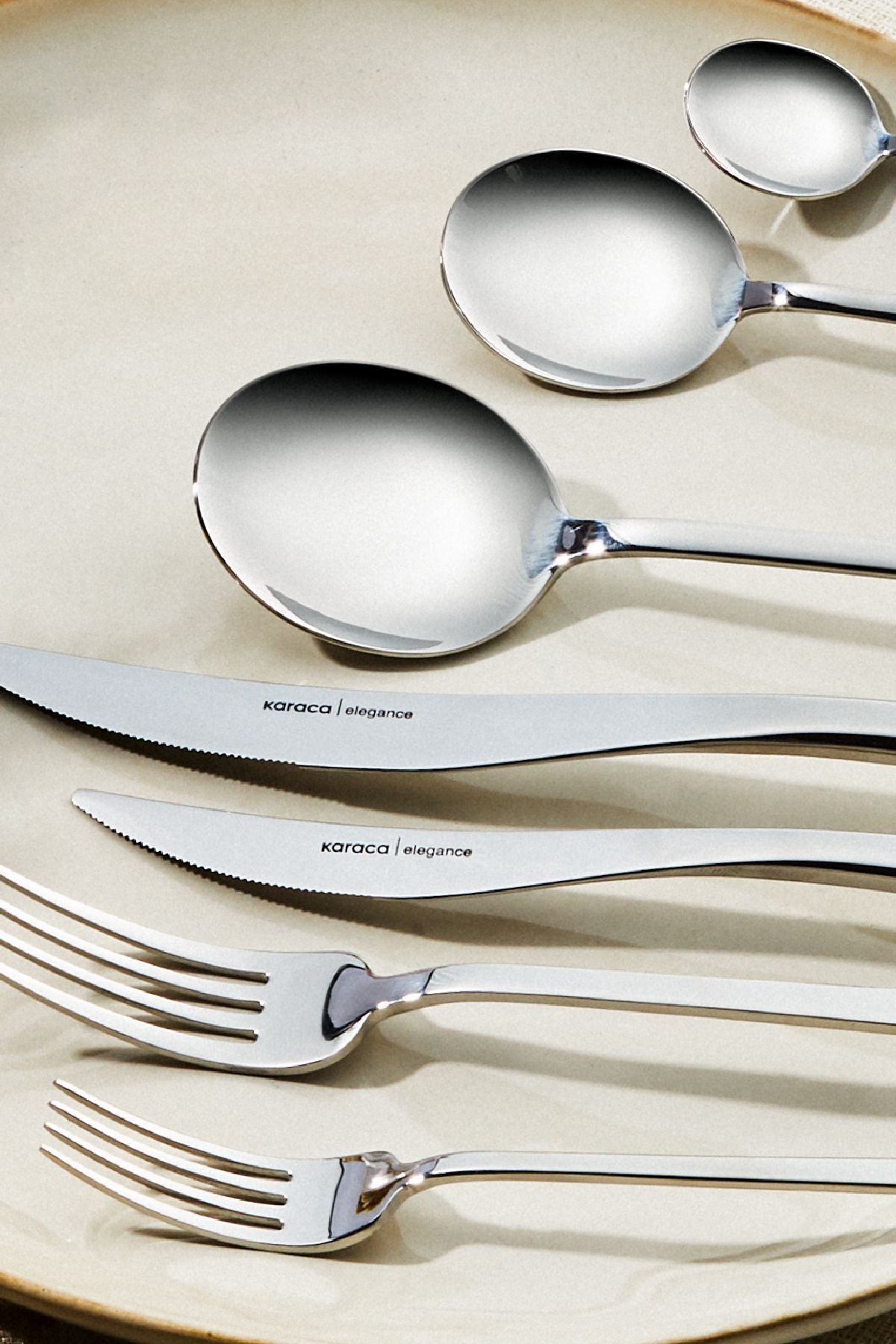 Karaca amour 84 Piece 12 Place Setting Flatware elegance Boxed - MALLTURK