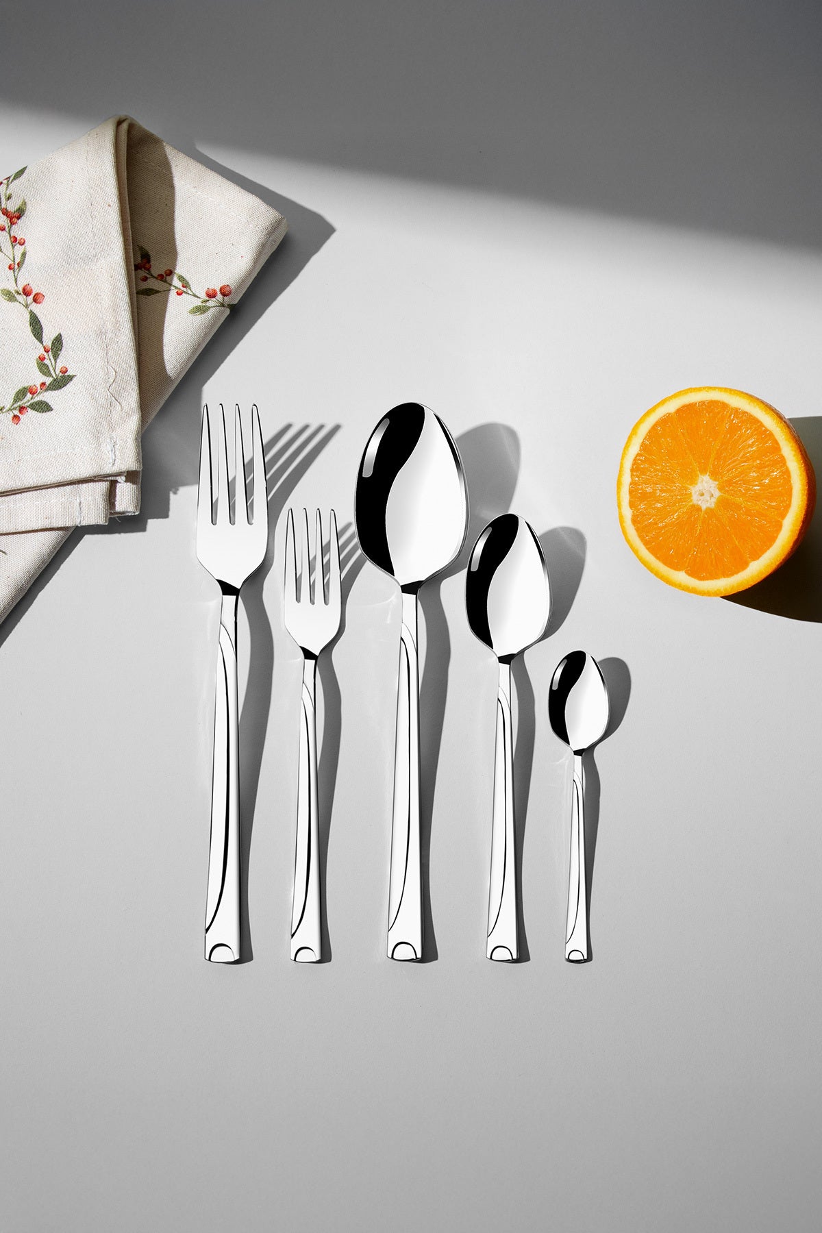 Nehir fiesta Plain 6 Place Setting 30 Piece Boxed Fork Spoon Set - MALLTURK