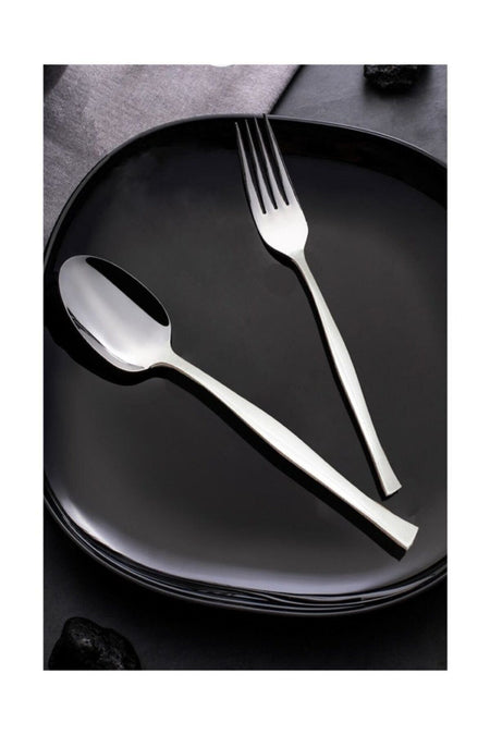 Nehir zarif Plain 72 Piece Flatware Set - MALLTURK