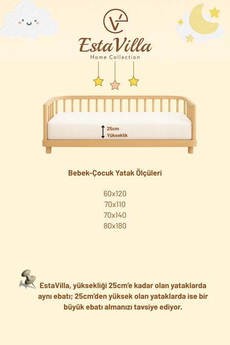 EstaVilla Home Collection Waterproof Cotton Fitted Baby & Kids Mattress Protector - MALLTURK