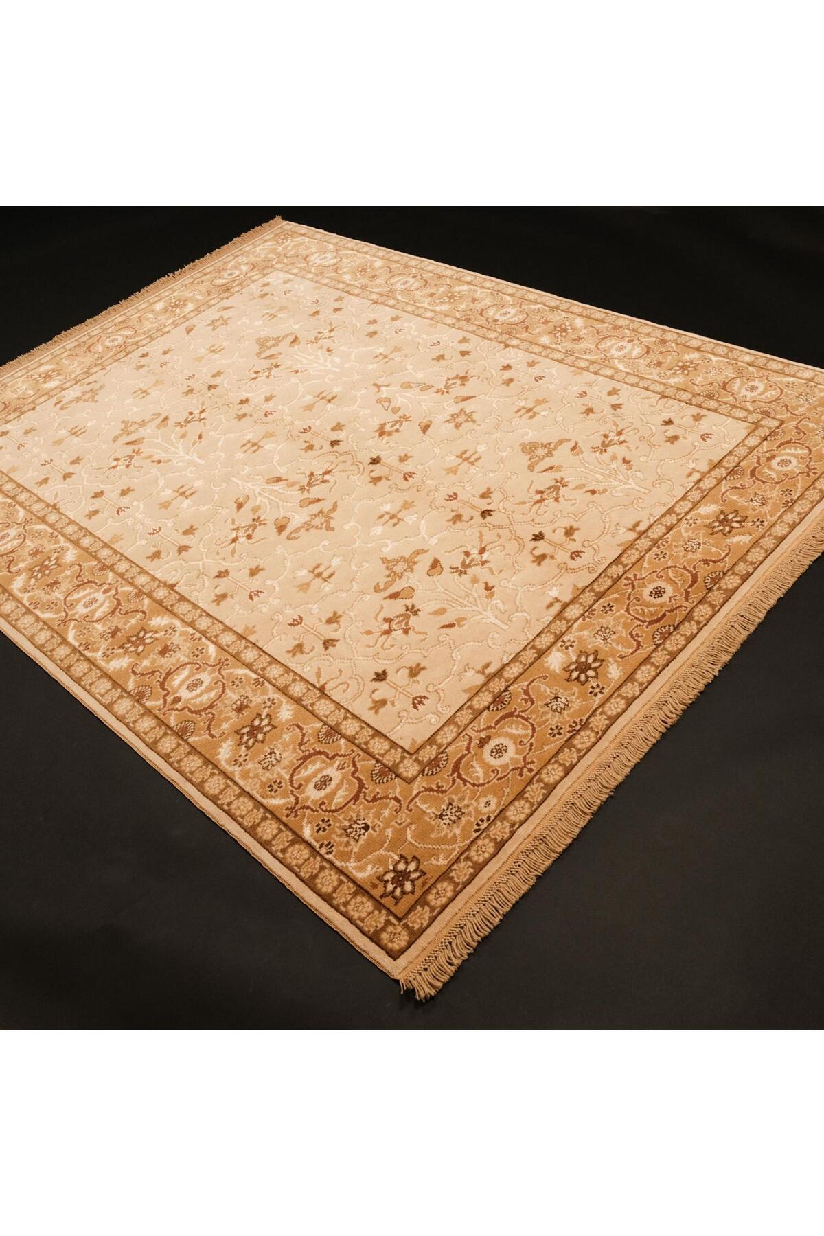 Halicizade Sultan Serisi Cicek Pattern Hand-Woven Rug - MALLTURK