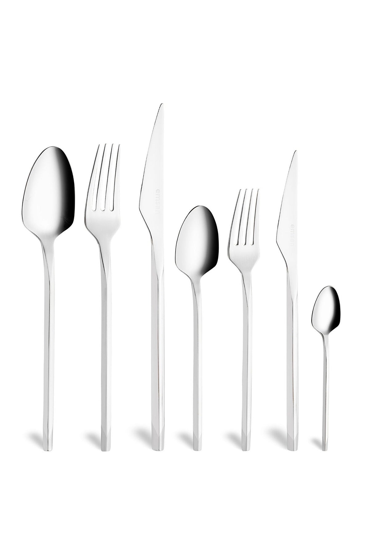 Emsan arven 84 Piece 12 Place Setting Boxed Flatware Set - MALLTURK