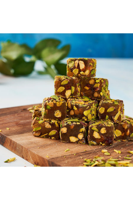 Lokum Atolyesi file Pistachio fistigi Coated Honey Pistachio Turkish Delight 500g - MALLTURK