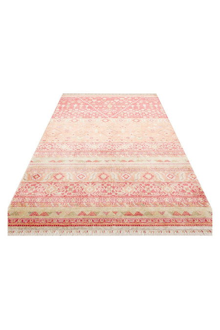 Eko Hali Zara ZR 17 Red Autumnn is a special loom rug shaped by the intensive handiwork of women from Usak. - MALLTURK