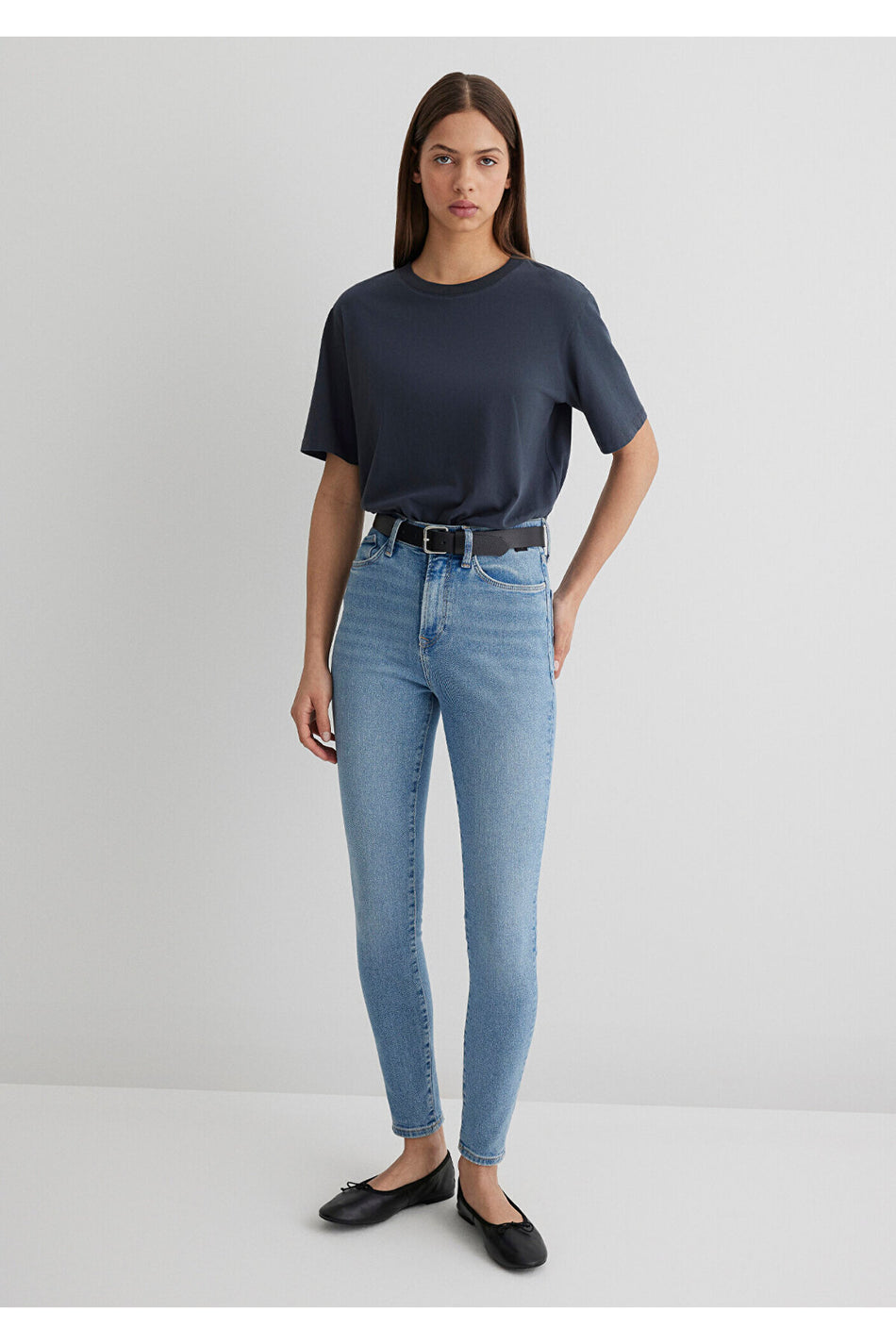 Serenay Mavi Gold Shape Misty indigo Jeans 100980-80533 - MALLTURK