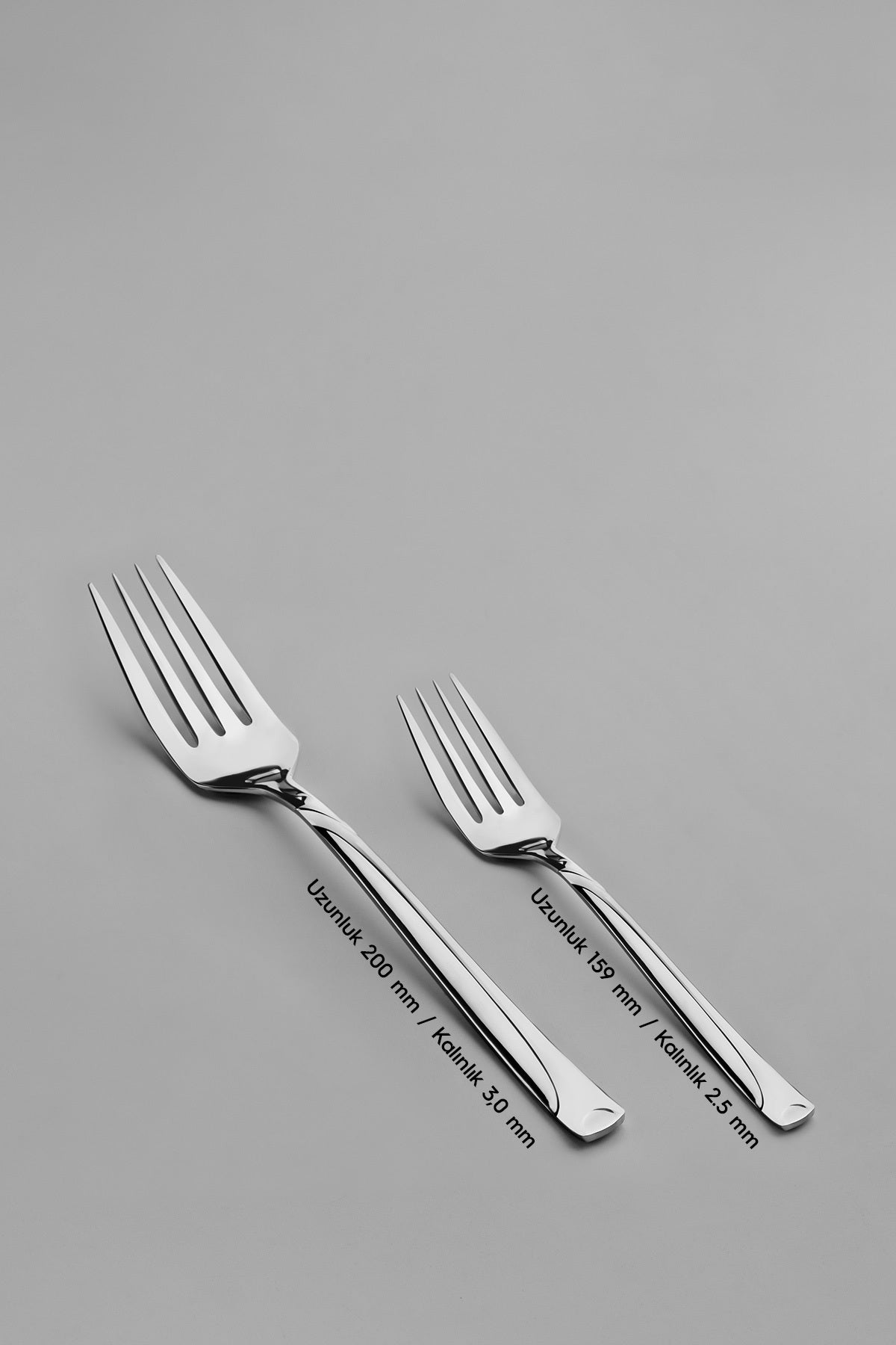 Nehir fiesta Plain 6 Place Setting 30 Piece Boxed Fork Spoon Set - MALLTURK
