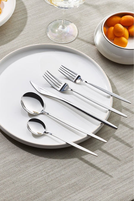 Karaca new porto elegance 60 Piece 12 Place Setting Flatware Set - MALLTURK