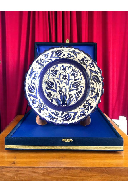 STORESZA Velvet Gift Box Handmade 25cm Sable Tile Plate - MALLTURK