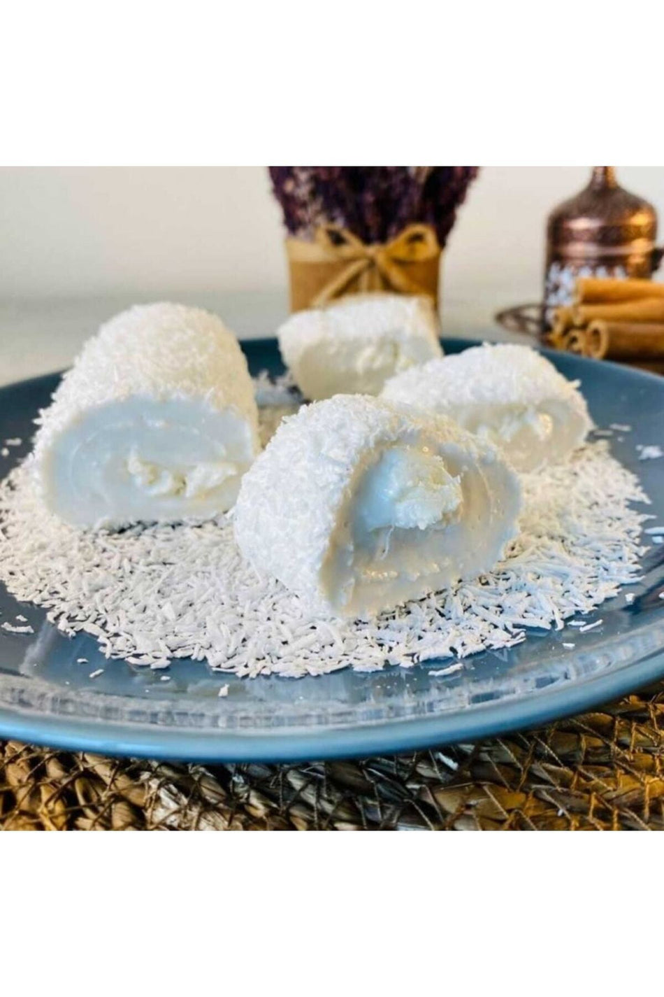 Gonbeler Sultan Style manda Cream Flavored Turkish Delight 500 g - MALLTURK