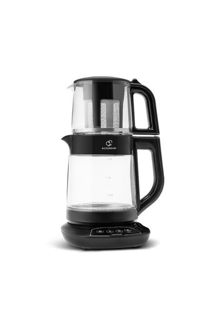 Karaca Tea Lover 3-in-1 Talking Glass Tea Maker, Water Heater and Baby Formula Water Preparer 1700W Black - MALLTURK