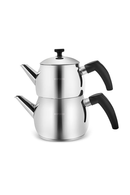 Karaca Alim Teapot Set Black Maxi - MALLTURK