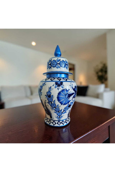 Sema Cini Handmade Ceramic Shahkup 20 cm Vase - MALLTURK