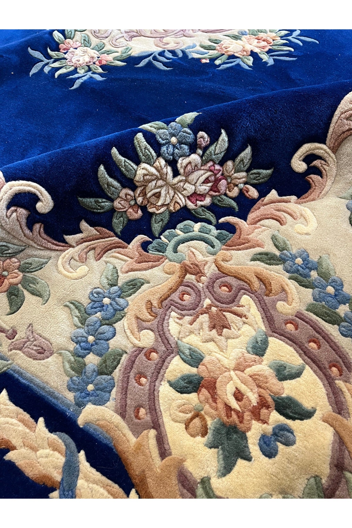 RD RAMAZAN DAG Hand Rug Art Hand-Woven Embossed Chinese Rug Size 350x250 - MALLTURK