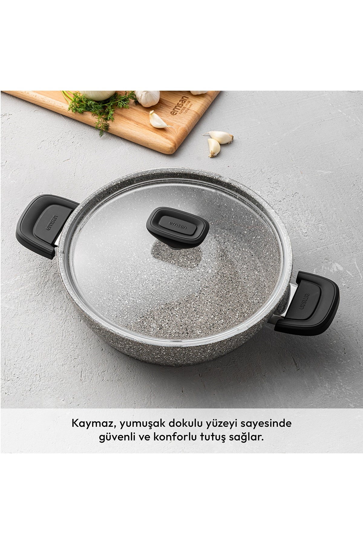 Emsan Stone 7 Piece Granite Cookware Set - MALLTURK