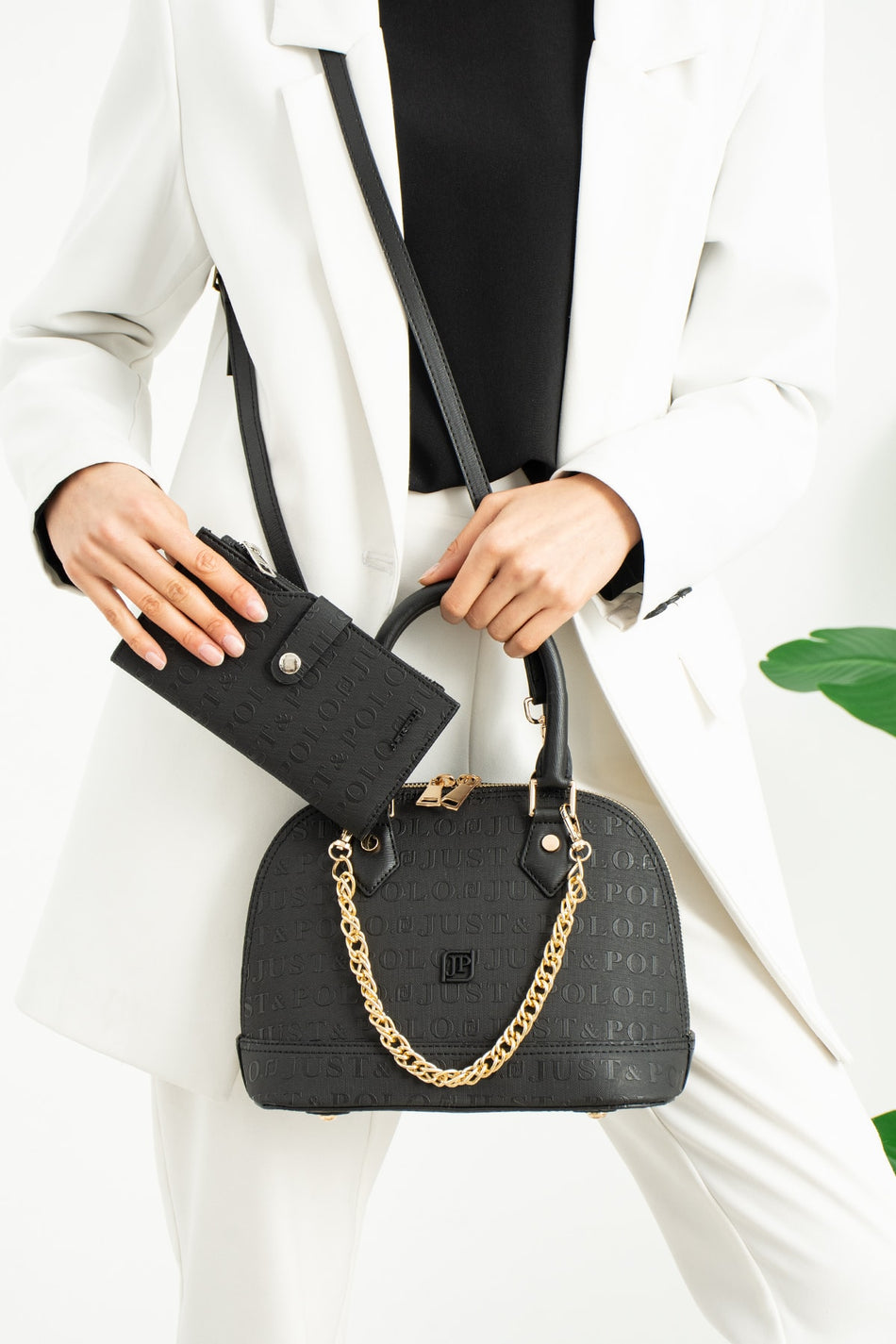 Just Polo Women's Handbag Black Color - MALLTURK