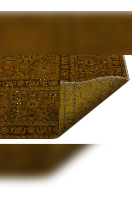 Apex Rug Distressed Vintage Rug XLarge Hand-Woven Natural Yellow 24562 294 x 406 cm - MALLTURK
