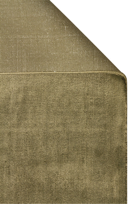Vog Hali Alure Green Handwoven Pure Bamboo Rug Luxury Soft Minimalist Modern Living Room and Lounge Rug - MALLTURK