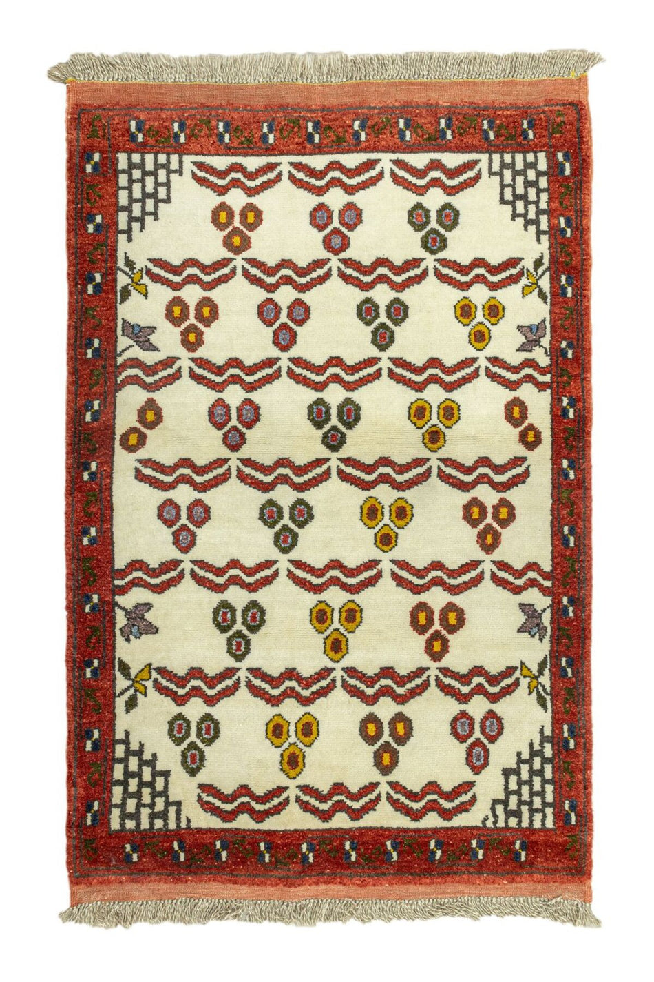 Soho Antiq Neyra Chintamani Patterned Wool Rug 90x130 cm - MALLTURK