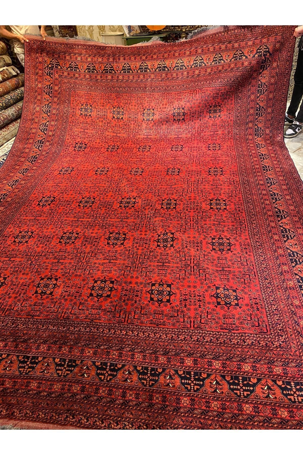RD RAMAZAN DAG Hand Rug Art Hand-Woven Afgan Bilicik Cotton Base Wool Weave olup Natural Dye 400x300 - MALLTURK