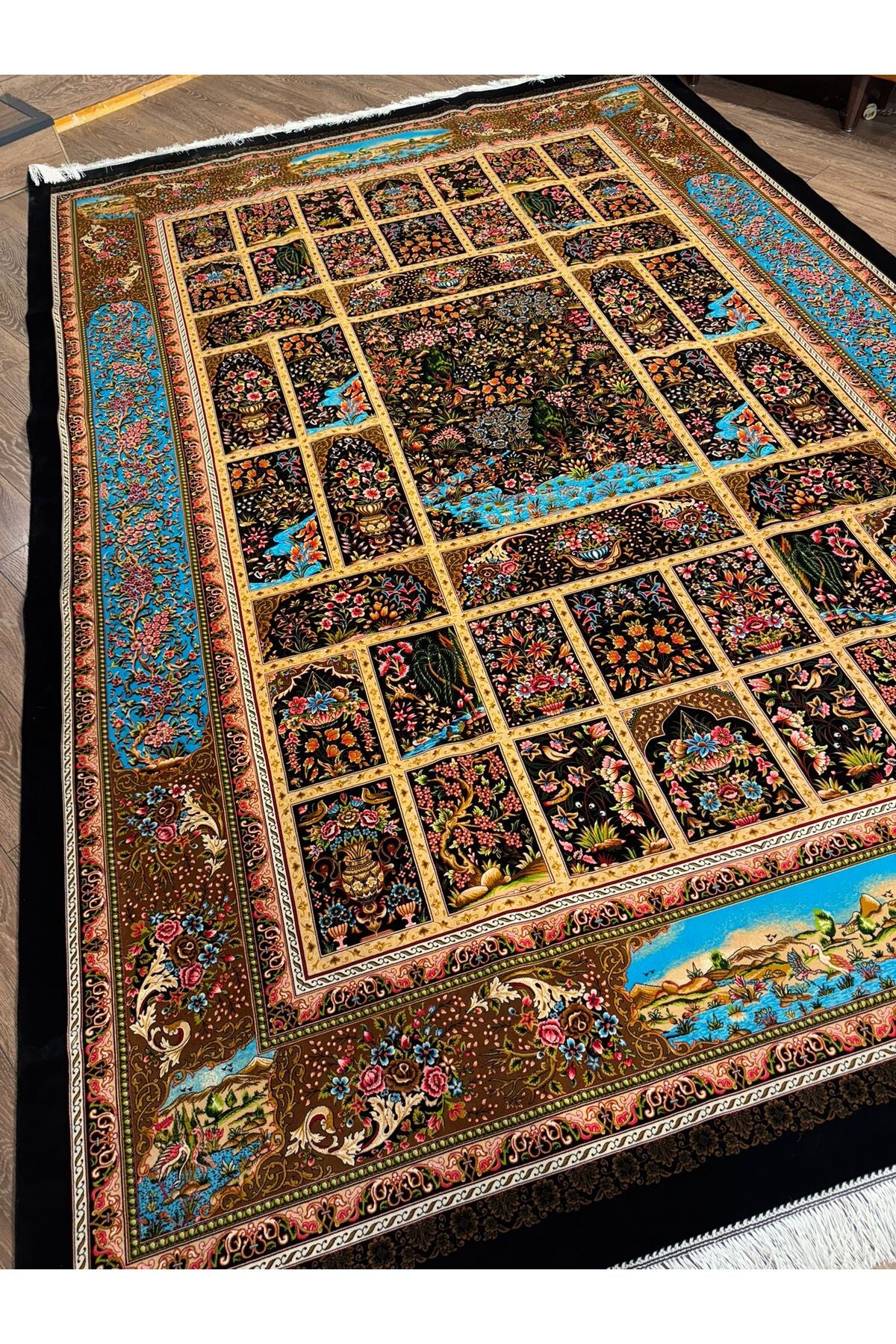 Rustikev Iranian Silk Rug - MALLTURK