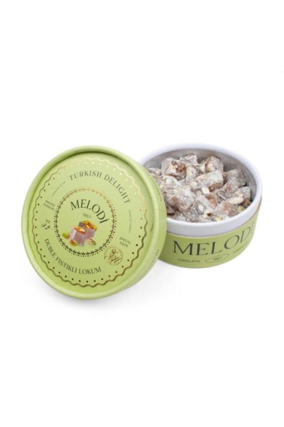 Melodi cikolata Extra Pistachio Turkish Delight 250 g - MALLTURK