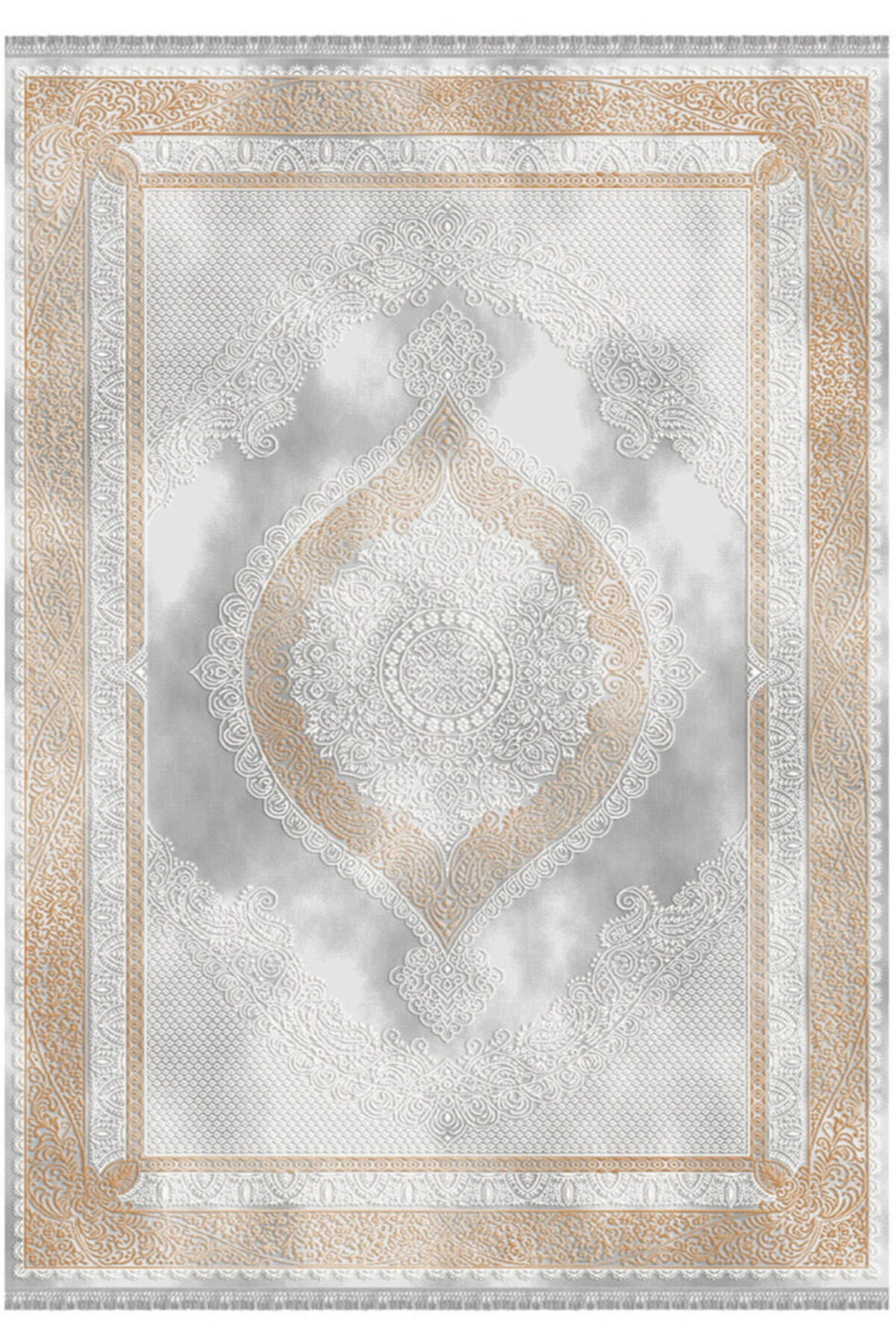 Silk Rug Ekru Blossom Yikanabilir Rug 13416 200x300