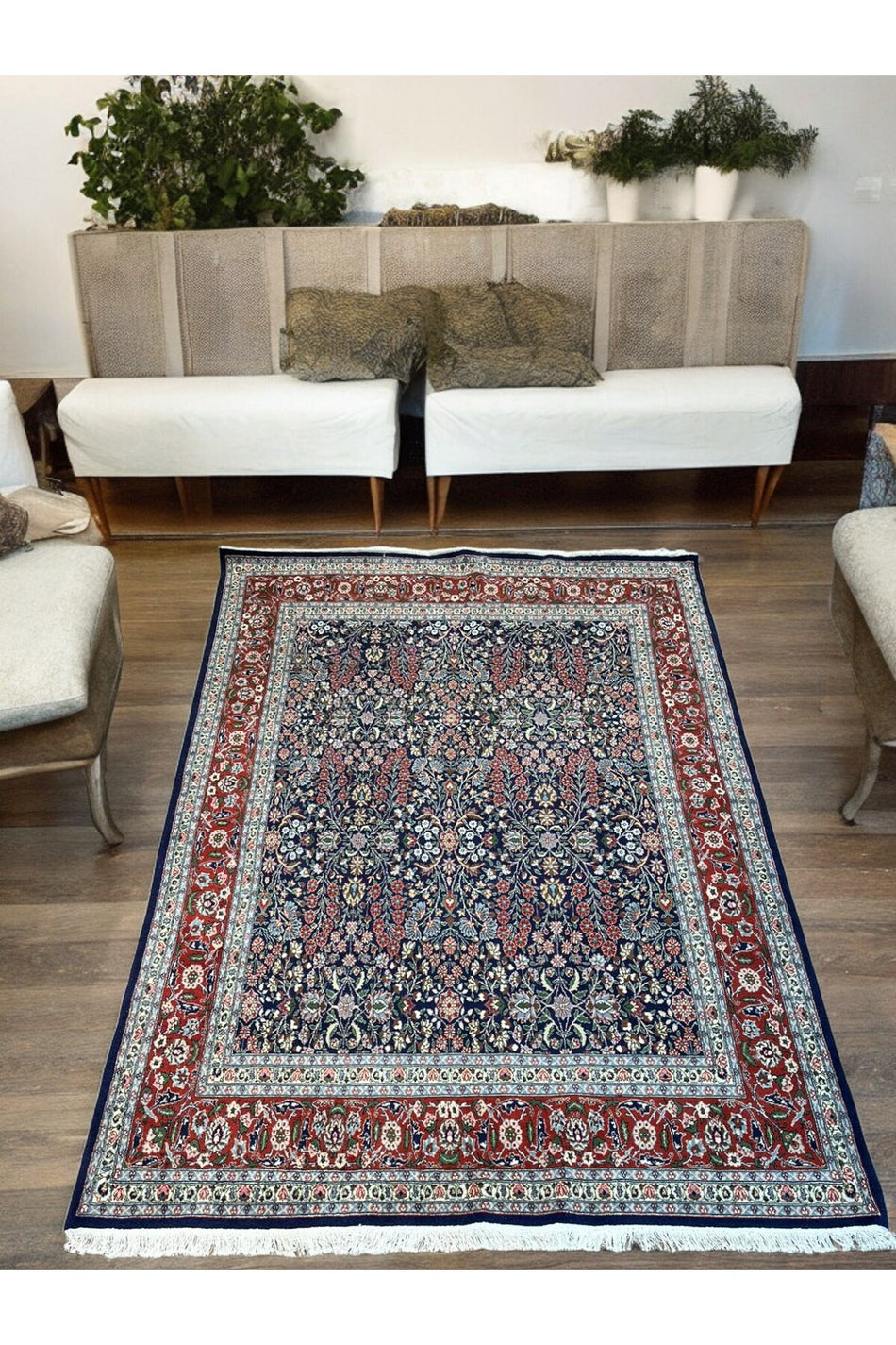 SIRVAN Rug Hand-Woven Hereke Rug - 164x224 - MALLTURK