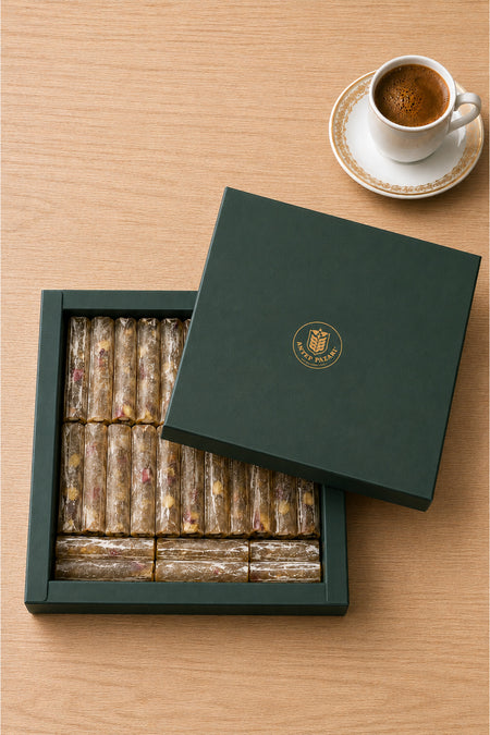 Antep Pazari Turkish Delight Pistachio Honey fitil Turkish Delight 350 g - MALLTURK