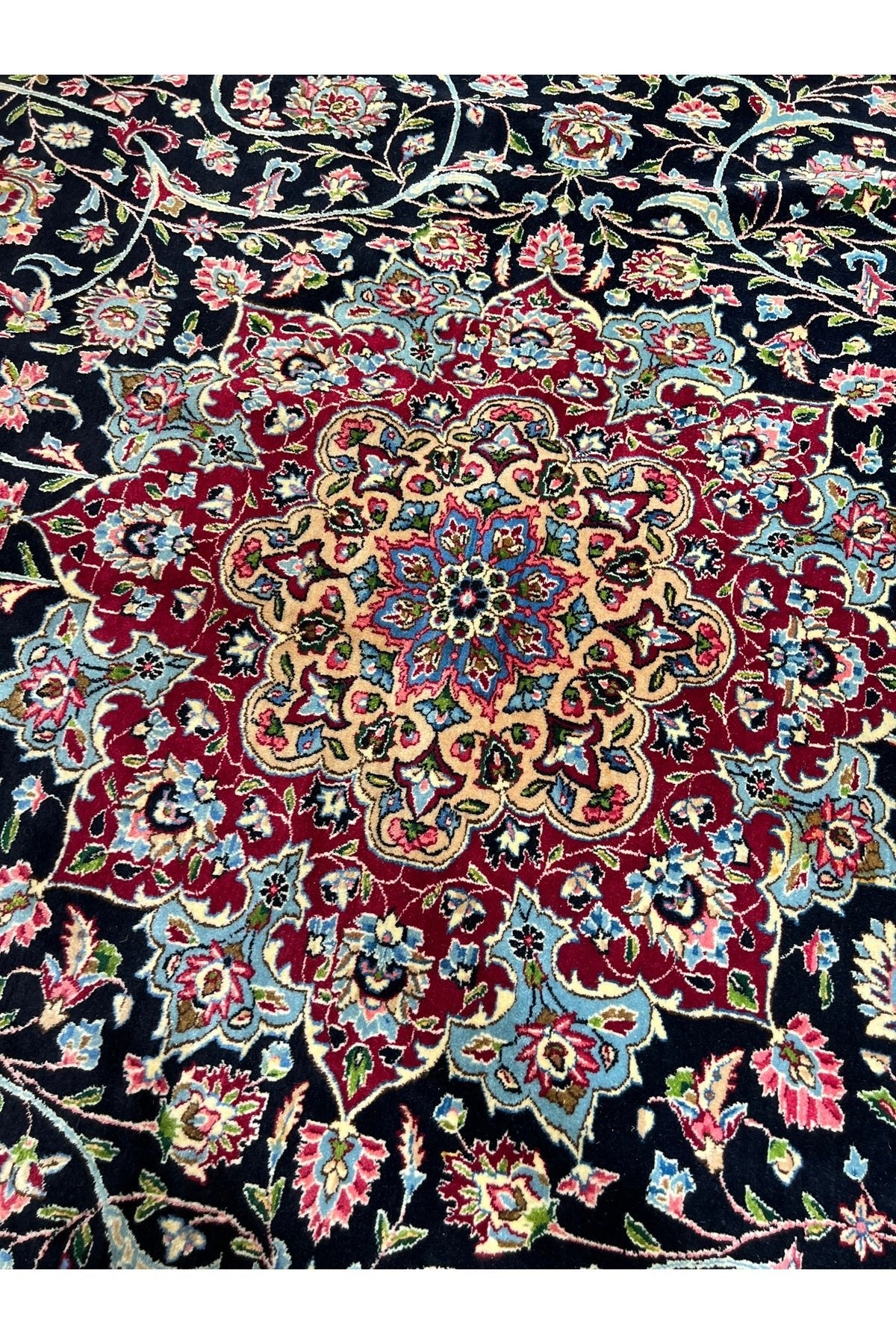 RD RAMAZAN DAG Hand Rug Art Hand-Woven Iranian Kirman Laver Rug Imzalidir Premium Quality Size 445x295 - MALLTURK