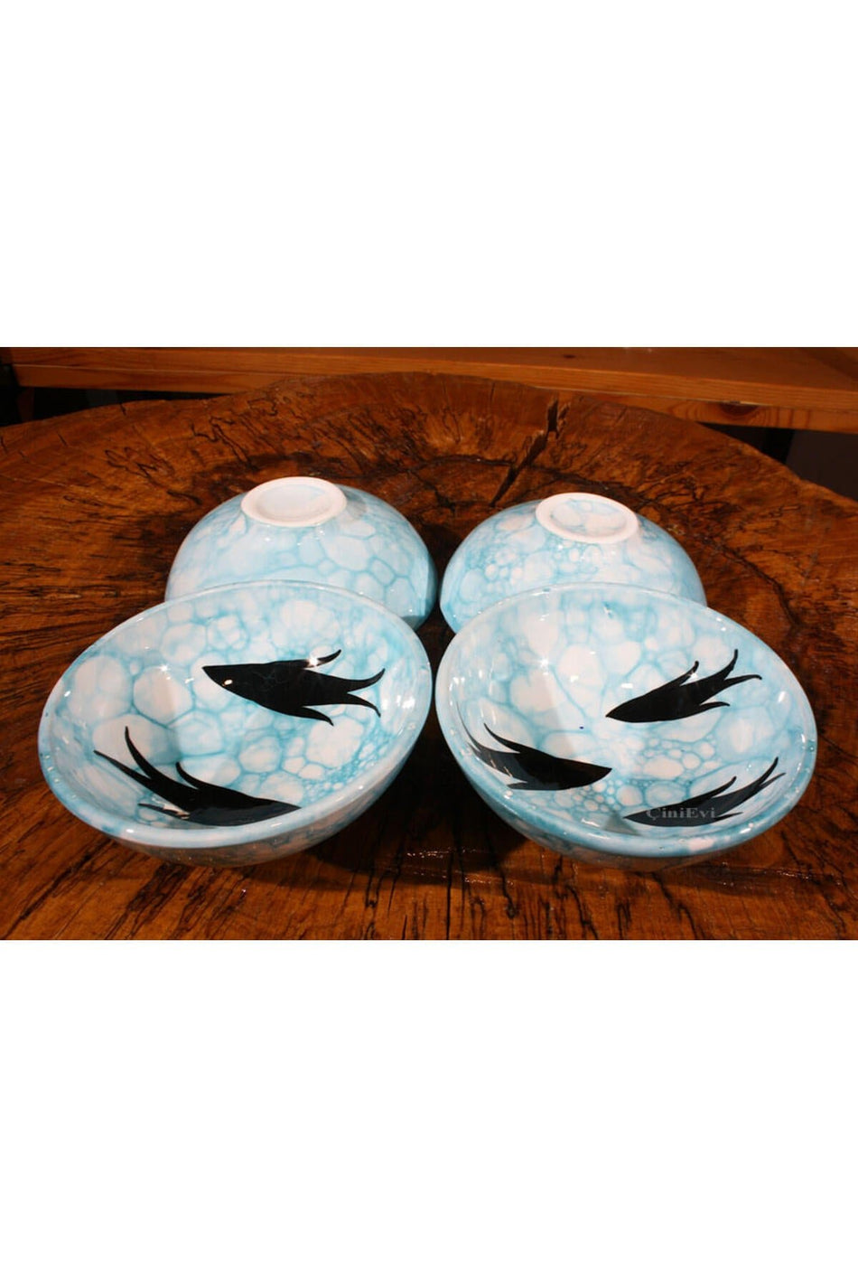 Cini Evi Fish Figurative 4-Piece Bowl Set - MALLTURK
