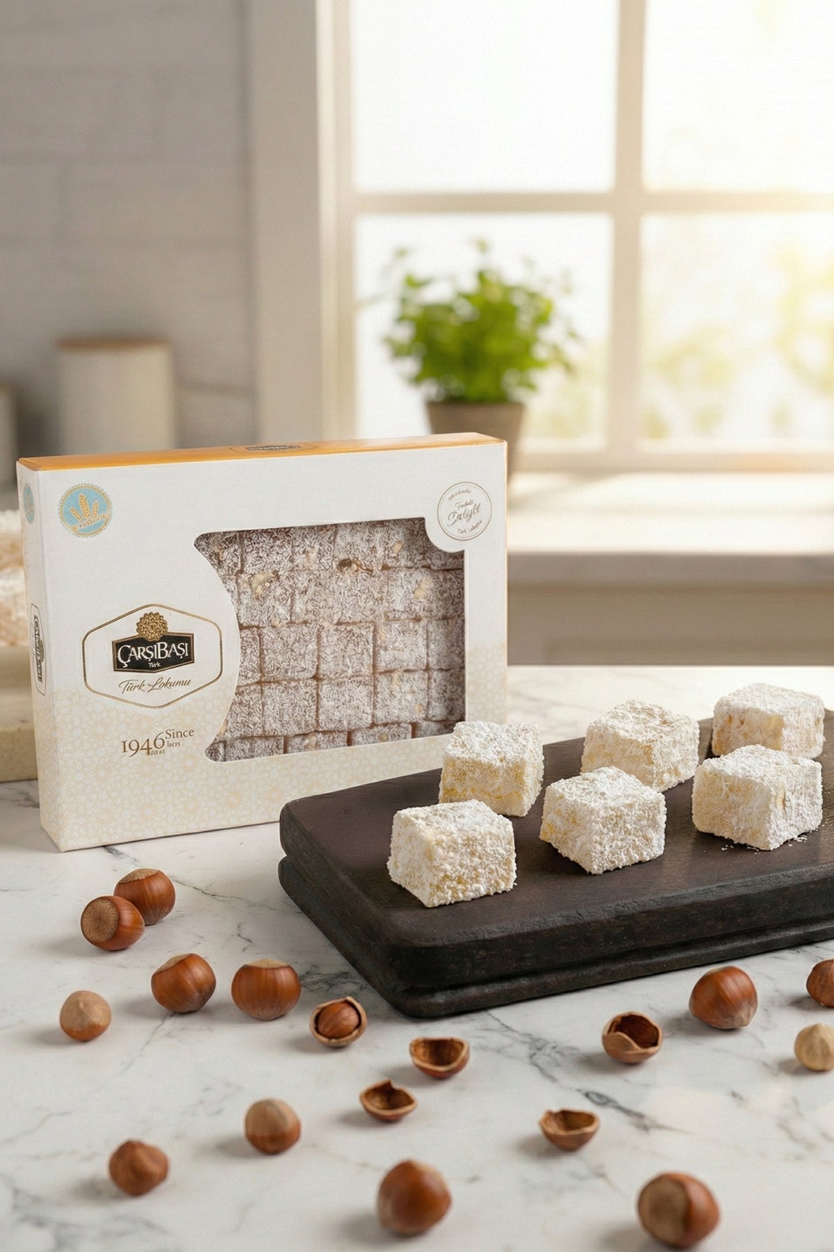 carsibasi Gluten Free Coconut Hazelnut Turkish Delight 900 g - MALLTURK