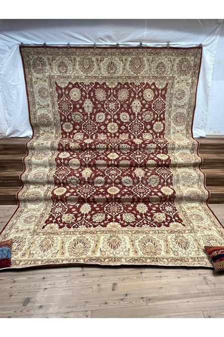 SIRVAN Rug Hand-Woven AFGAN Usak Rug - 320 x 453 - MALLTURK