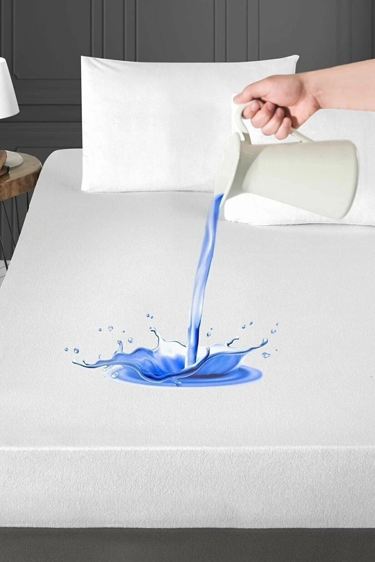 mihriban Waterproof Microfiber Fitted Mattress Protector - MALLTURK
