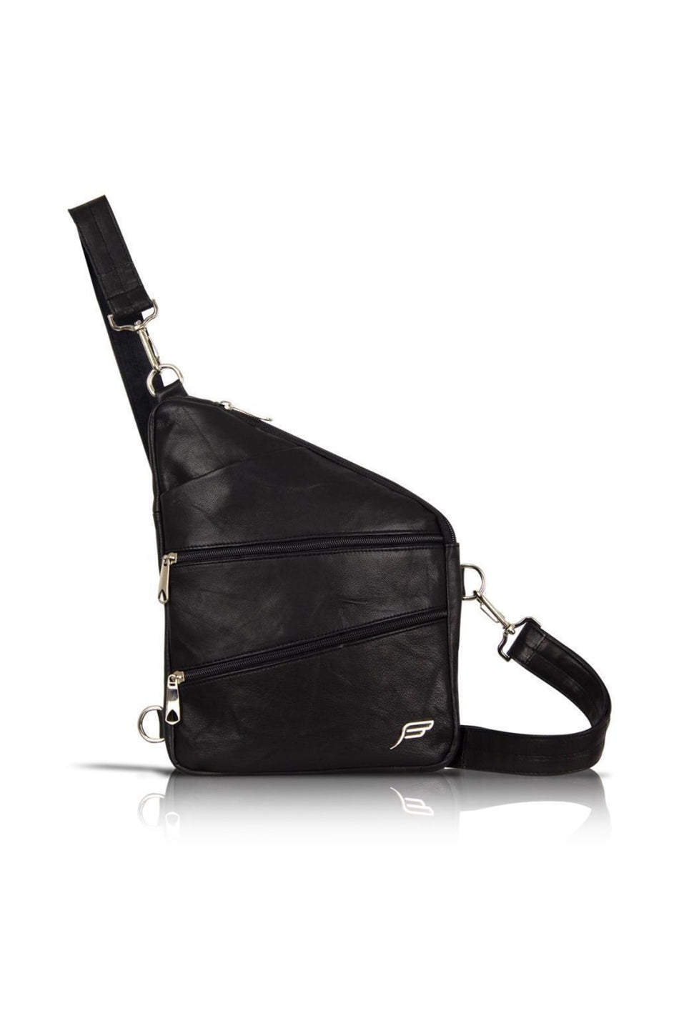 Fubileather Bodybag Genuine Leather Messenger Chest Bag Unisex