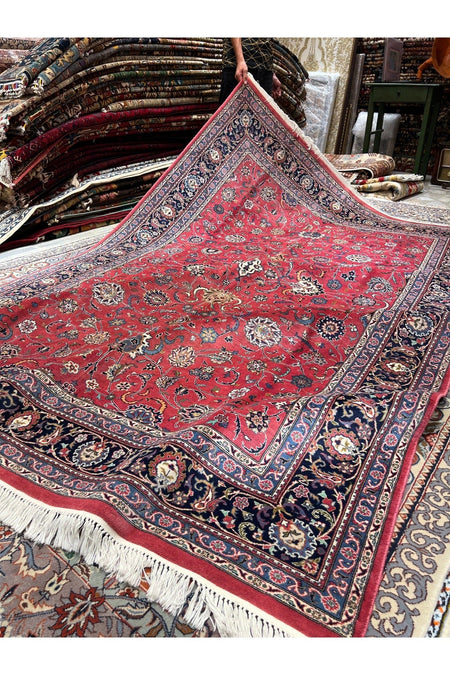 RD RAMAZAN DAG Hand Rug Art Hand-Woven Iranian Isfahan Rug Premium Quality Size 280x180 - MALLTURK