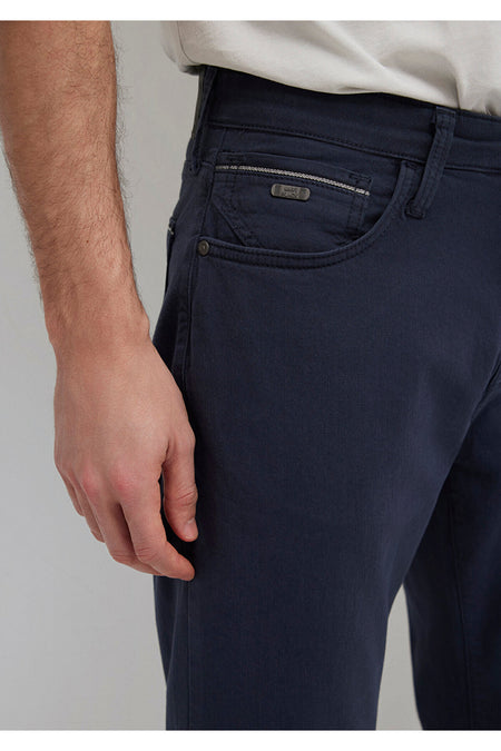 Mavi Marcus Black Navy Gabardine Trousers 00351A2793 - MALLTURK