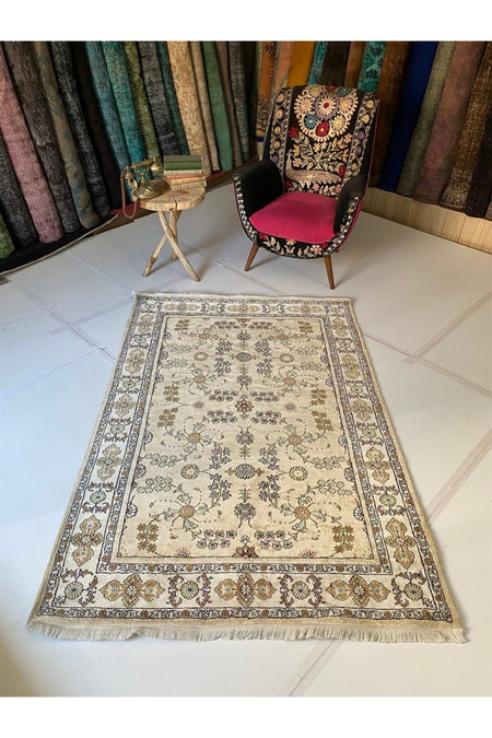 SIRVAN Rug Hand-Woven Silk Rug - MALLTURK