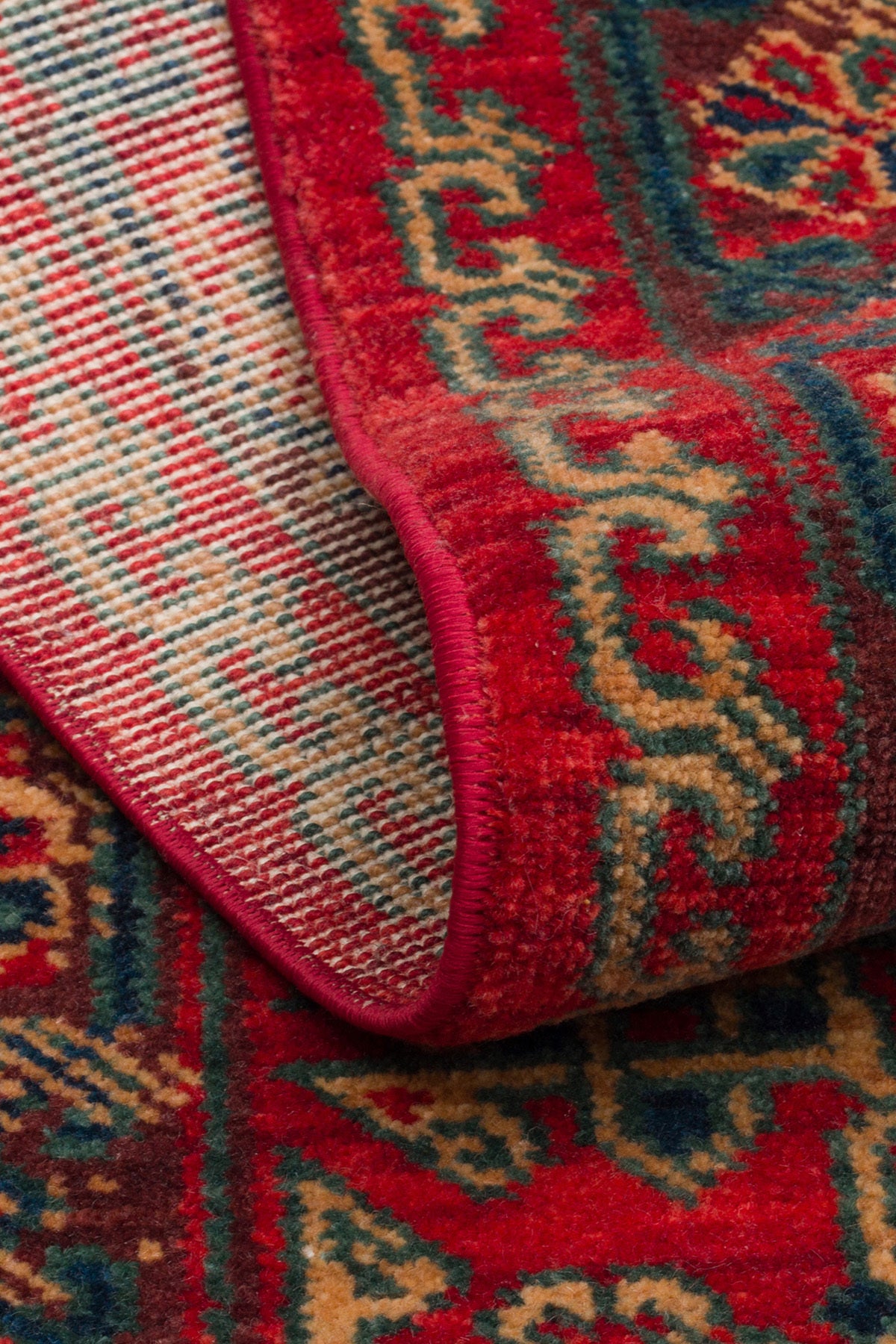 Cool Rug Mardin Red Anatolian Pattern Classic Dort Mevsim Soft Wool Hand-Woven Salon Living Room Rug