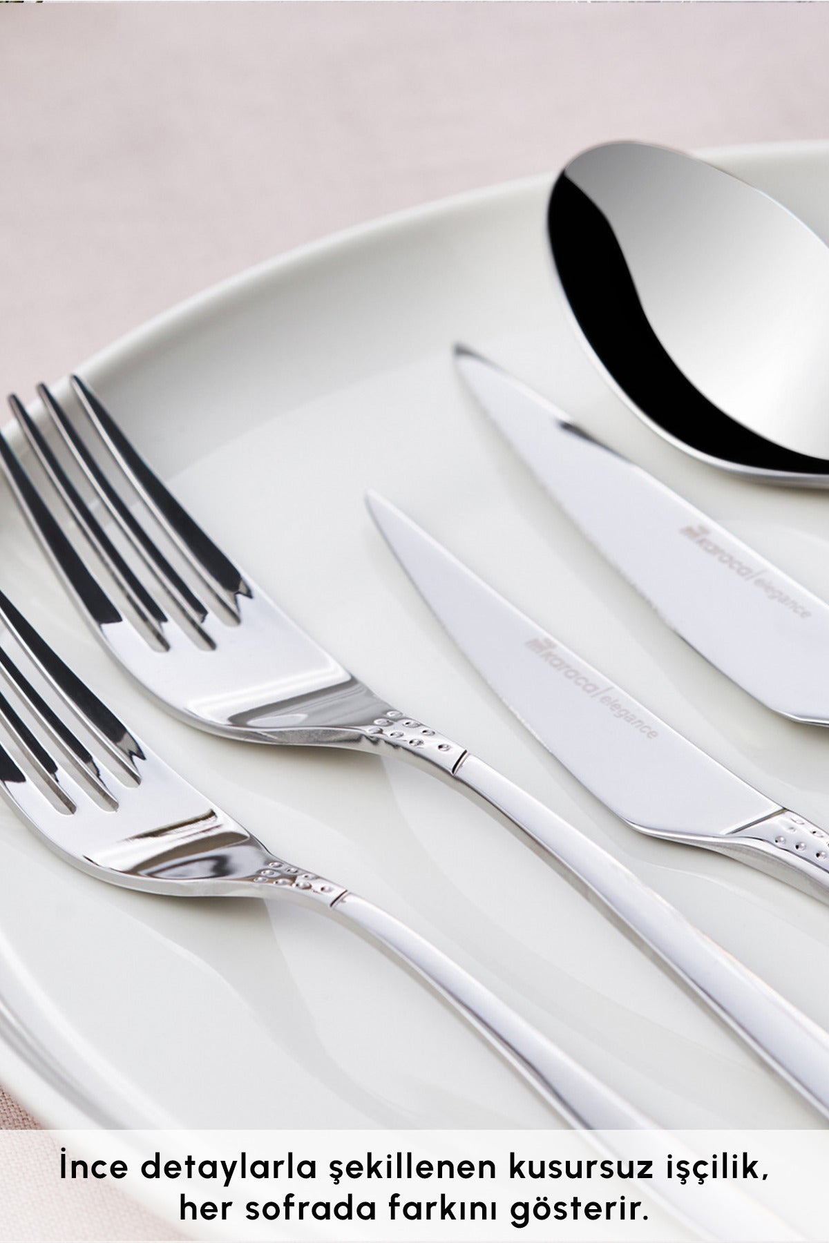 Karaca holey 84 Piece 12 Place Setting Flatware elegance set Boxed - MALLTURK