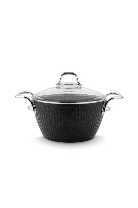 Lines Maya Induction Taban Granite Desenli Stock Pot Handle