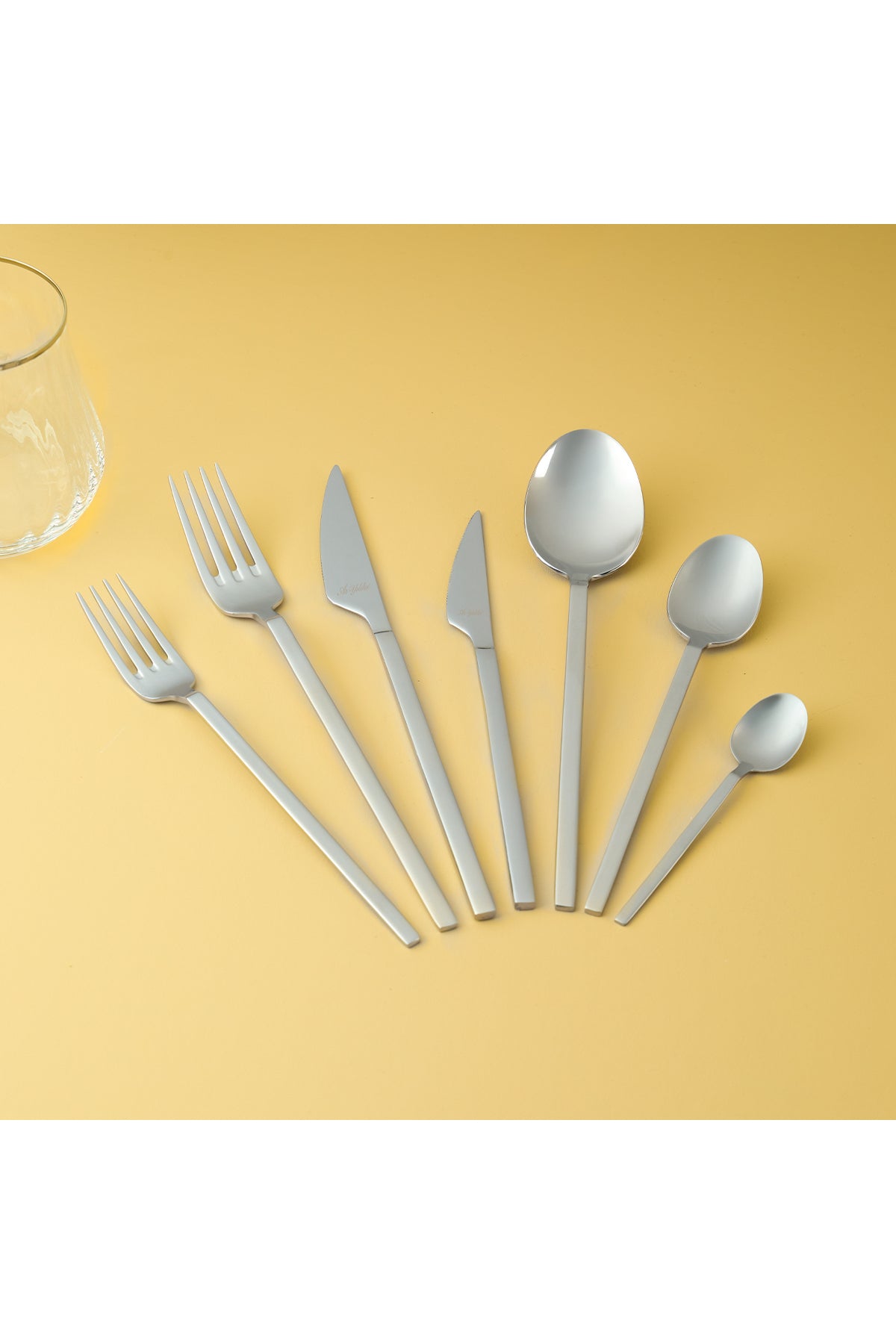 Aryildiz solo 89 Piece 12 Place Setting Flatware Set - MALLTURK