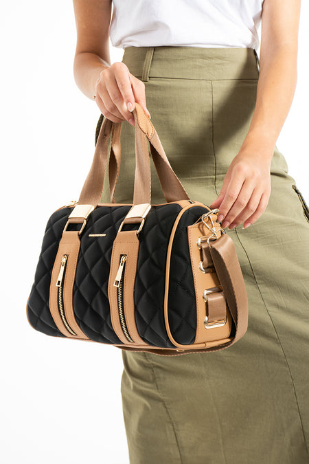 Just Polo Women's Hand and Shoulder Bag Black New Season 4107 - MALLTURK