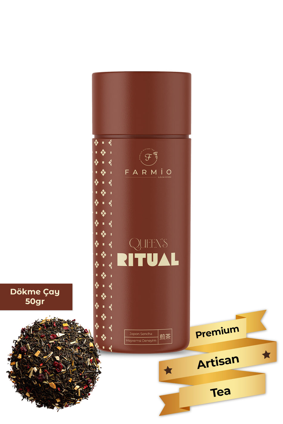 FARMIO QUEEN’S RiTUAL – Japanese Sencha Blend – 50g – Fruity Experience