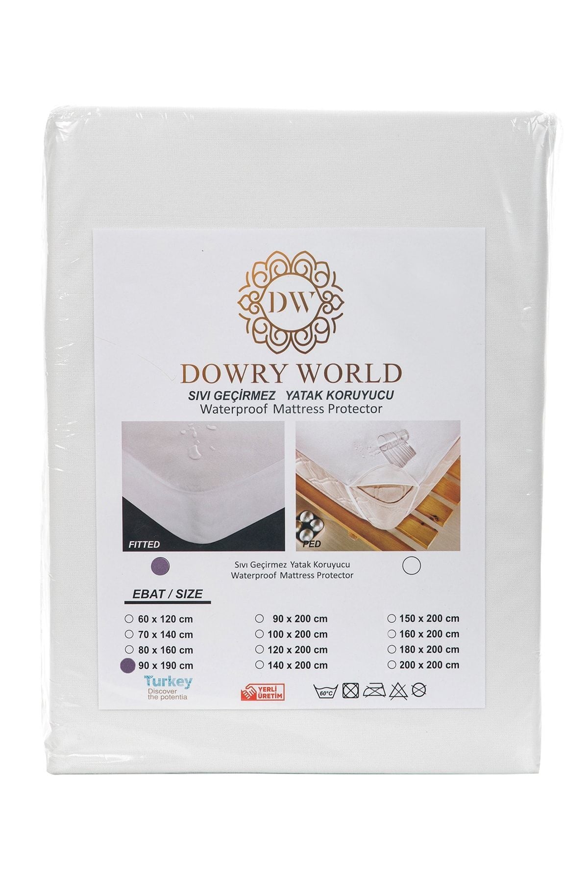 Ceyiz Diyari Micro Waterproof Microfiber Fitted Mattress Protector - MALLTURK