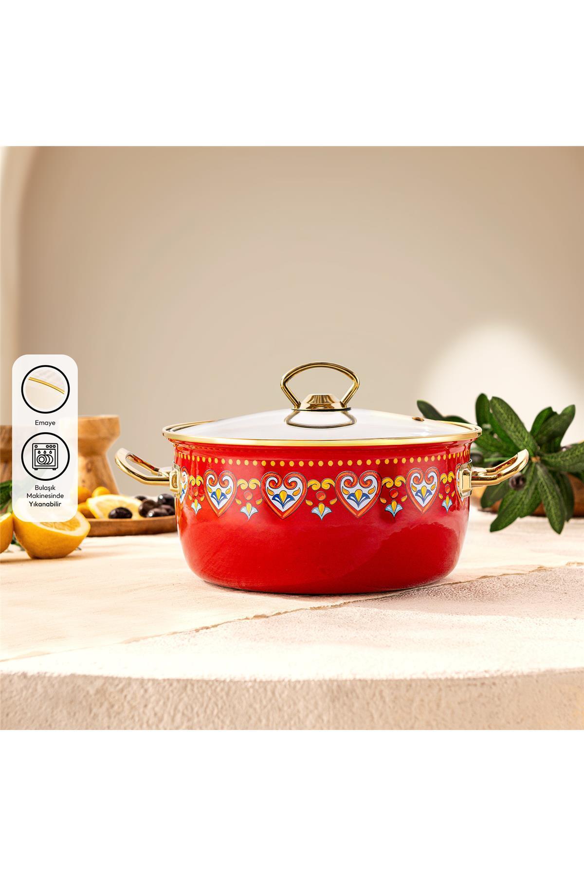 Emsan Solemar Enamel Frying Pot - MALLTURK